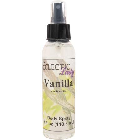 Vanilla Body Spray 4 ounces Body Mist for Women with Clean Light & Gentle Fragrance Long Lasting Perfume with Comforting Scent for Men & Women Cologne with Soft Subtle Aroma For Daily Use 4 Fluid Ounces