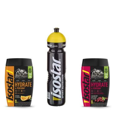 Isostar Hydrate & Perform Orange + Cranberry + Drinking Bottle 1L