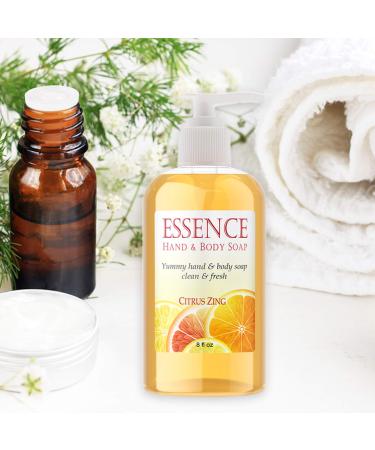 Deluvia Citrus Zing Hand Soap & Body Wash - Organic Aloe Vitamin E & Essential Oils | International Shipping - Buy Online on GoSupps.com