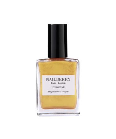 Nailberry L'Oxyg n Oxygenated Nail Lacquer | Golden Hour 15ml | Polish for a Healthier Manicure & Long Lasting Colour | 12-Free Vegan Halal Cruelty & Gluten Free
