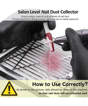 Powerful White Nail Dust Collector for Acrylic Nails by AONOLOVO - Manicure Tool with Suction Fan - Buy Online on GoSupps.com