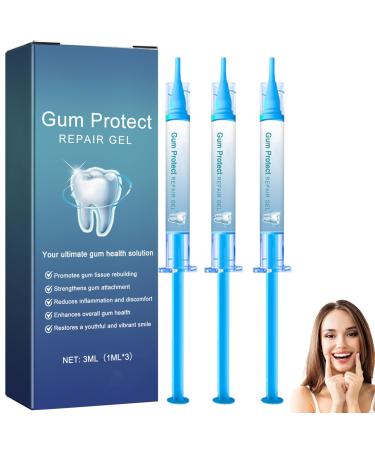 Gum Protect Dental Repair Gel Gum Shield Therapy-Gel Professional Gum Health Solution 3ml (1ml x 3) for Oral Care