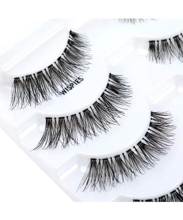 Newcally Natural Wispy Cat Eye False Eyelashes - Hand-Knotted Soft Light Volume Multipack - Buy Online on GoSupps.com
