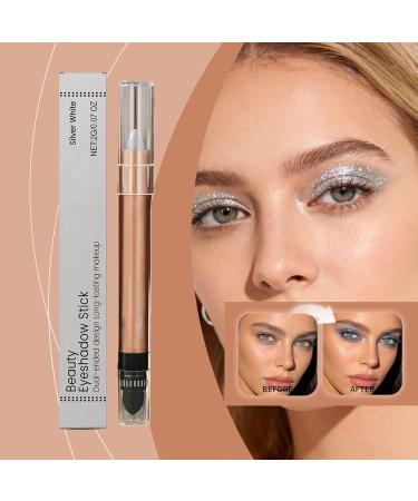 Diamond Shimmer - Crayon paupi res double face - Crayon paupi res et contour waterproof longue dur e avec ponge m langeuse - 3 couleurs - 2 g Blanc - Buy Online on GoSupps.com