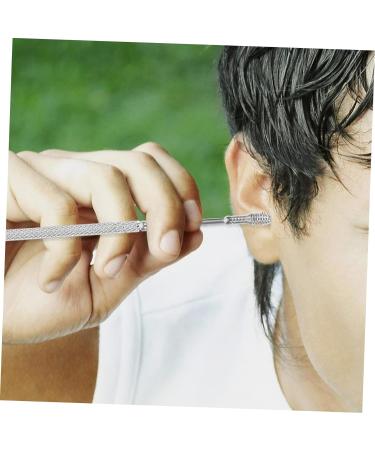 4-Piece Ear Cleaning Tool Set | Ear Pick, Ear Wax Remover, Ear Scraper | Silver Kit - Buy Online on GoSupps.com