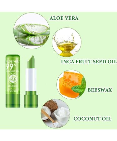 WENJLYJ 8 PCS Aloe Vera Lipstick Set | Color Changing Magic Temperature | Long-lasting & Nutritious Lip Gloss Kit for Women - Buy Online on GoSupps.com