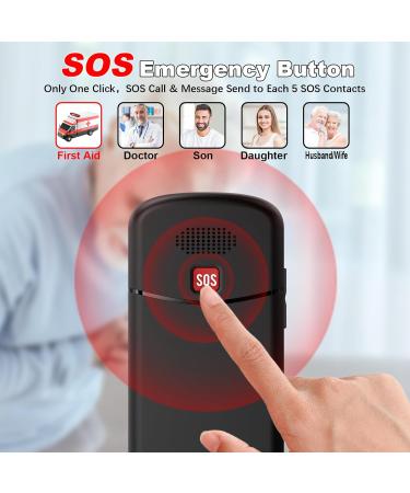 Uleway 4G Senior Cell Phone - Contract-Free Large Buttons SOS & Flashlight 1.7 LCD USB-C Charging Perfect for Seniors - Buy Online on GoSupps.com