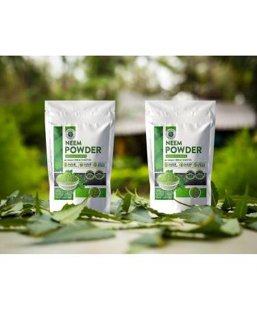 Neem Powder (Azadirachta Indica) | 100 Grams (3.53 Oz.) | 100% Organic Supplement For Hair and Skin | Henna Cosmetics - Buy Online on GoSupps.com