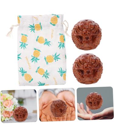 Beavorty Massage Balls - Wooden Relaxation & Fitness Balls for Hand Therapy Meditation & Finger Exercise - Baoding Chinese Medicine Balls - Buy Online on GoSupps.com