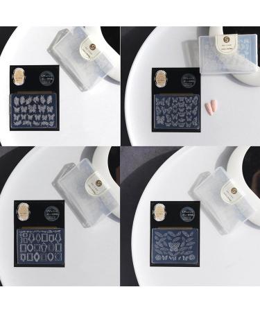 MCAORI 3D Nail Art Mold with Variety of Patterns Template Carving Sticker Stencil Tools Creative Stunning Nail Decorations - Buy Online on GoSupps.com