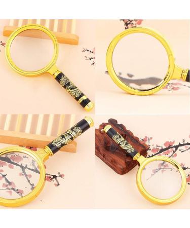 Magnifying Glasses for Hobbies Reading Magnifier Magnifying Glass Engraving Dragon 10 Times Handheld Reading - See Newspaper HD Optical Glass - Detachable Design Vision - Buy Online on GoSupps.com