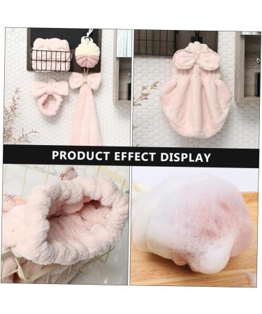 Outanaya 1 Set Dry Hair Towel Set Exfoliating Body Puff Fast Drying Hair Cap Hair Sponge Pink Twisted Yarn - Buy Online on GoSupps.com