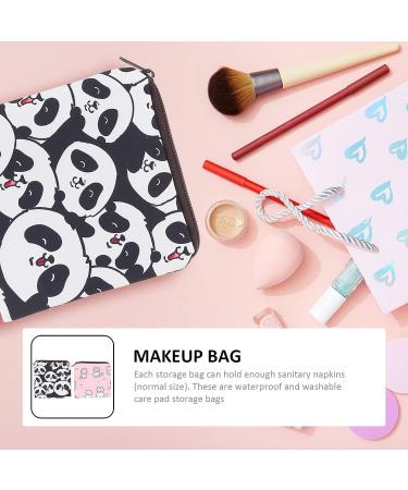 Milisten 2pcs Menstrual Pad & Tampon Storage Bags with Zipper - Kitten Pattern Makeup & Coin Purse for Women and Girls - Buy Online on GoSupps.com