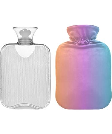 Yellow Blue Gradient Hot Water Bottle with Cover - 2L Pain Relief & Hand Feet Warmer for Cramps | International Shipping - Buy Online on GoSupps.com