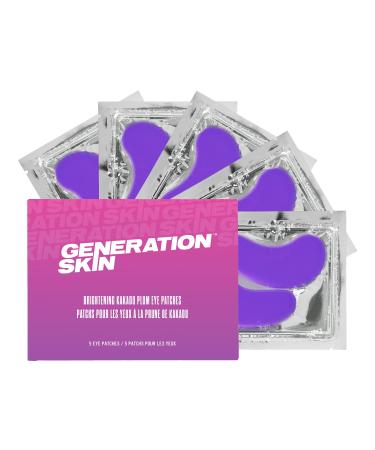Generation Skin Kakadu Plum Under Eye Brightener Patches | Hydrogel Eye Mask for Dark Circles | Firming Soothing and Moisturizing Anti-Aging Skin Brightening Pads - Pack of 5