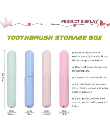 Shop Xtudou Toothbrush Set - 4 Portable Etui 8 Covers & 3 Silicone Baby Toothbrushes - Perfect for Travel Camping & Home | 4 Color Options - Buy Online on GoSupps.com