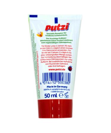 Buy Putzi Strawberry Flavored Toothpaste 50ml - Freshen Your Smile Internationally - Buy Online on GoSupps.com