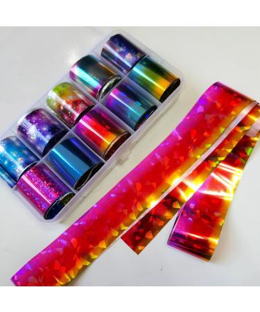 30 Sheet Holographic Nail Transfer Foils - Marble & Starry Sky Gold/Silver Stickers for Manicures - Buy Online on GoSupps.com