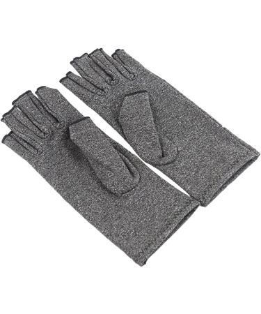 Compression Arthritis Gloves Joint Pain Relief Care Therapy Fingers Large Grey - Buy Online on GoSupps.com