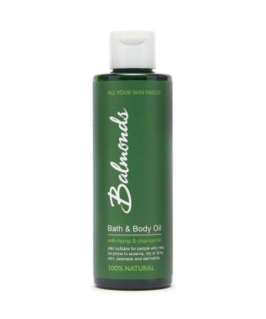 Balmonds - Bath & Body Oil - 6.8fl.oz. (200ml) - 100% Natural Skin Oil - With Chamomile & Lavender - Vegan - Free From Fragrance - All Skin Types - Buy Online on GoSupps.com