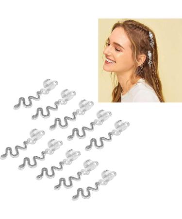 10 Pi ces Alliage Barbe Bobine Serpent en Forme Pendentif Bricolage Dreadlocks Spirale Cheveux Bobines Printemps Pendentif Accessoires Dreadlock Cheveux Accessoires - Buy Online on GoSupps.com
