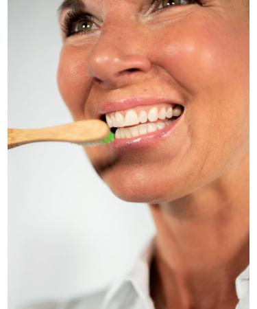 Woobamboo Bamboo Toothbrush Pack of 4 - Eco-Friendly Biodegradable Soft Bristles Slim Handle Vegan BPA Free - Buy Online on GoSupps.com