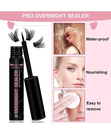 Lash Clusters Overnighter Sealer - DIY Extension for Long Lasting Wear | 5ml Black - Buy Online on GoSupps.com