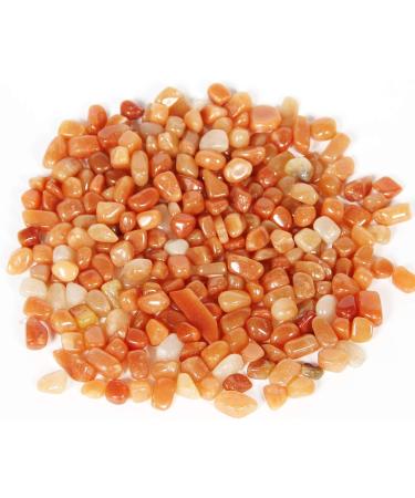500g Red Aventurine Stones - Mini Gemstone Chips & Healing Crystals in Gift Box | International Shipping Available - Buy Online on GoSupps.com