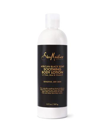 Sheamoisture Soothing Body Lotion for Troubled Skin African Black Soap Lotion with Shea Butter 13 oz