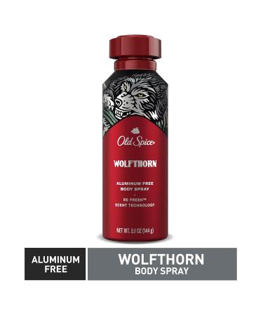 Old Spice Aluminum Free Body Spray for Men - Wolfthorn 5.1 Oz | Shop Internationally - Buy Online on GoSupps.com