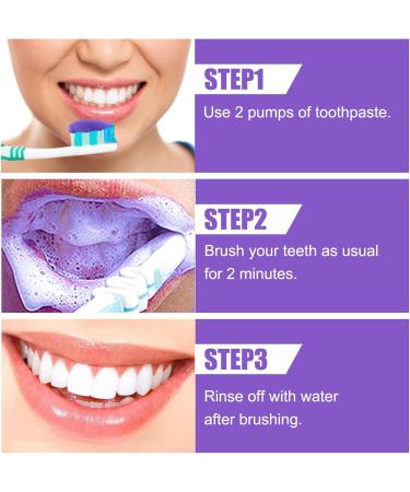 Lila V34 Violet Toothpaste - Whitening & Stain Removal | Deep Stain Repair & Gum Health - Buy Online on GoSupps.com