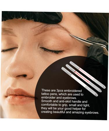 Healeved 9 Pcs Fruit Embroidery Pen Microblading Needle Pen Makeup Tool Eyebrow Embroidery Hand Tools Plastic 1 count (Pack of 1) Assorted Colorx3pcs - Buy Online on GoSupps.com