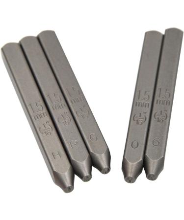 Wokesi 1/16(1.5mm) High Hardness Carbon Steel Uppercase Number and Letter Ball Pein Hammer Hand Punch Metal Stamp Set - Ideal for Mold, Jewel Making, Die - 1.5mm Number&Letter - Buy Online on GoSupps.com