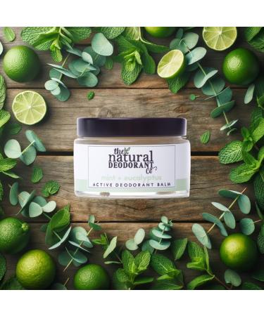 The Natural Deodorant Co Active Deodorant Balm Mint & Eucalyptus 55g Aluminium Free Plastic Free Extra Strength - Buy Online on GoSupps.com