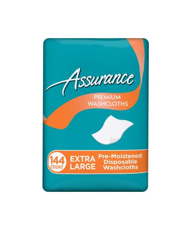 Assurance Premium XL Disposable Washcloths, 144 Ct