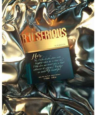 R U Serious Her Eau de Parfum Spray For Women 3.4 Fl. Oz Fruity Floral Fragrance with Warm Woody Notes For HER - Buy Online on GoSupps.com