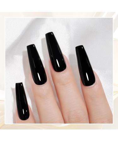 Buy 15ML Soak Off Black Gel Nail Polish | DIY Nail Art & Manicure | International Shipping - Buy Online on GoSupps.com