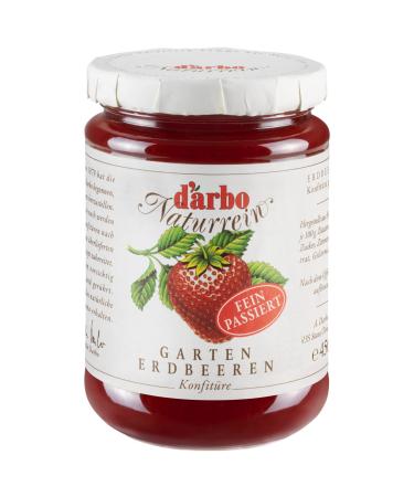 Darbo natural pure strawberries jam fine happens 6 x 450 g of glasses ideal for breakfast on the bun as well as for refining desserts and desserts.