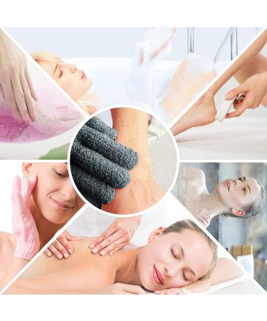 Evridwear Exfoliating Bath Gloves - Dual Texture Shower Scrub, Dead Skin Remover (Gray, 1 Pair) - Buy Online on GoSupps.com