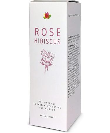 Rose Hibiscus Hydrating Facial Mist | Reviva Labs 4oz | Hyaluronic Acid Rosa Damascena Hibiscus Extract & Witch Hazel for Glowing Skin - Buy Online on GoSupps.com