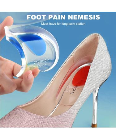 2 Pairs of Heel Spur Inserts & Heel Cushions for Comfort | Orthopedic Gel Insoles (L: 40-45) - International Shipping Available - Buy Online on GoSupps.com