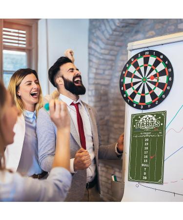 Acrylic Dart Scoreboard Set | 2 Pcs | White and Green | Dry Erase | Cricket and 01 Dart Games | Includes 4 Markers | 15 x 7.8 Inches - Buy Online on GoSupps.com