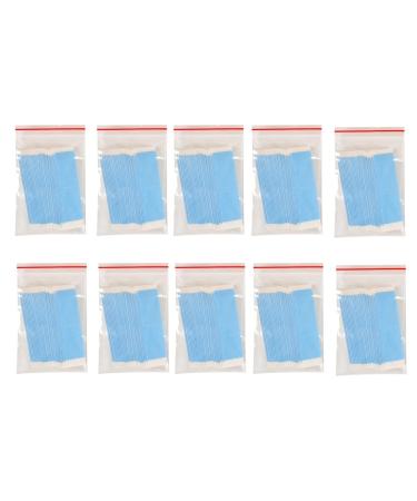 SOFORFREEM 360 Piece Strong Wig Double Tape Strips Fixed Hair System Adhesive Light Blue Waterproof Sweat Extension Lace Wig Wig Film Adhesive