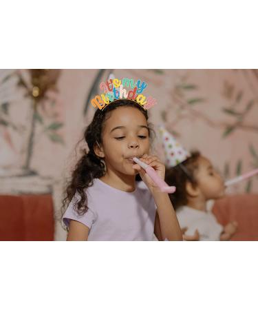 Colorful Birthday Crown Headpiece for Girls and Women | Happy Birthday Hair Band and Tiara - Buy Online on GoSupps.com