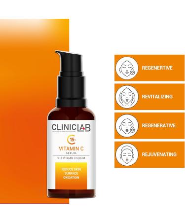15% Vitamin C Glow Serum - Skin Brightening Dark Spot Face Serum for Women | 1.01fl oz - Shop Now - Buy Online on GoSupps.com
