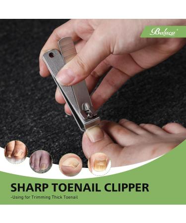 Heavy Duty Straight Blade Nail Clippers for Thick Toenails - Professional Stainless Steel Fingernail & Toenail Trimmers | Durable & Ergonomic Design - Buy Online on GoSupps.com