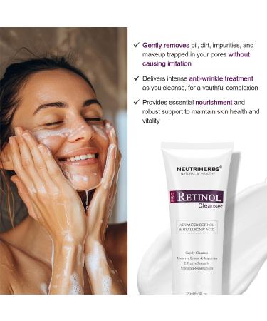 Buy Neutriherbs PRO Retinol Face Wash - Anti-Aging Nourishing & Moisturizing Daily Cleanser with Amino Acids & Hyaluronic Acid - 4 fl. oz | International Shipping Available - Buy Online on GoSupps.com
