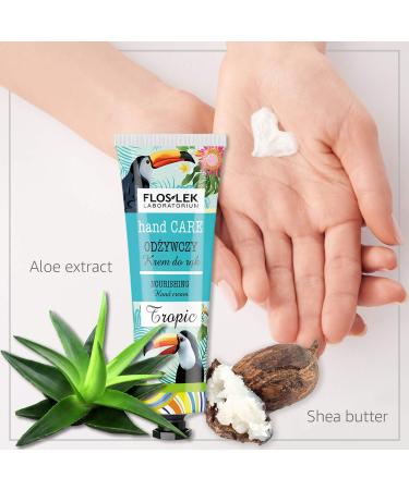 Floslek Nourishing Hand Cream Tropic 50ml | Moisturizing & Regenerating | Smooth Skin | For All Skin Types | Dermatologically Tested | EU Made - Buy Online on GoSupps.com