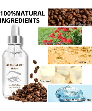 Caffeine Eye Serum for Dark Circles Organic Caffeine Eye Lifting Serum Anti Aging Under Eye Serum Caffeine Eye Cream for Dark Circles and Puffy Eyes Skincare Anti Wrinkle Eye Bag Removal - Buy Online on GoSupps.com