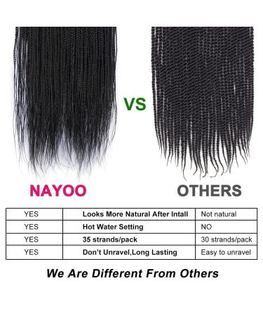 Senegalese Twist Crochet Hair - 8 Packs 18 Inch | Small Twist Braids for Black Women | Hot Water Setting, Natural Ends (1B) - Buy Online on GoSupps.com